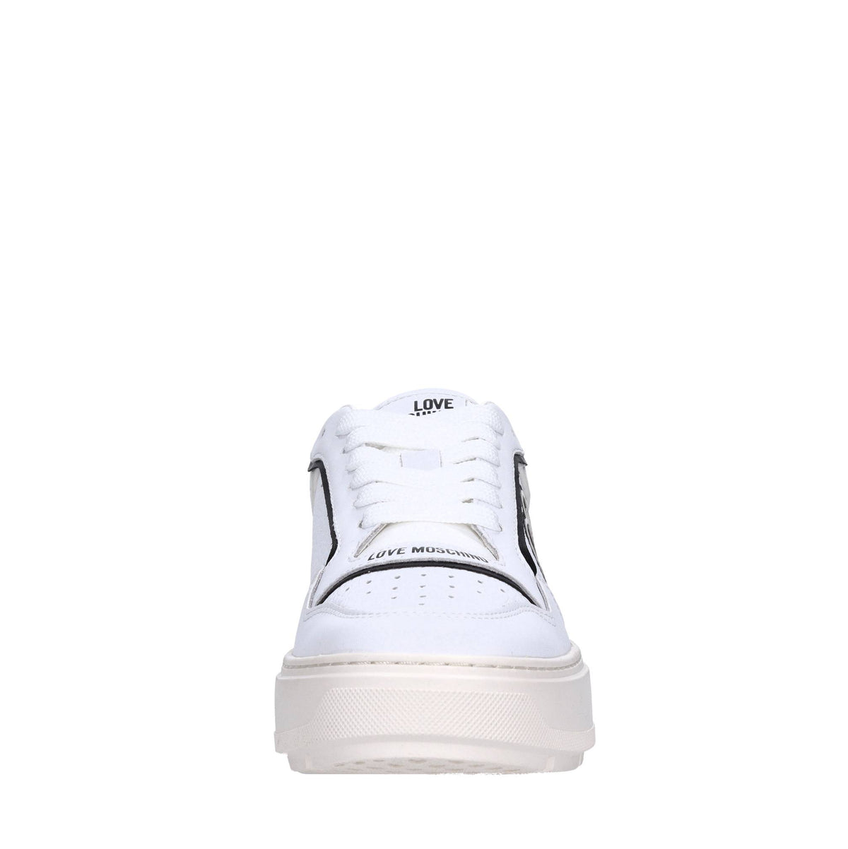 Sneakers in pelle e tessuto 