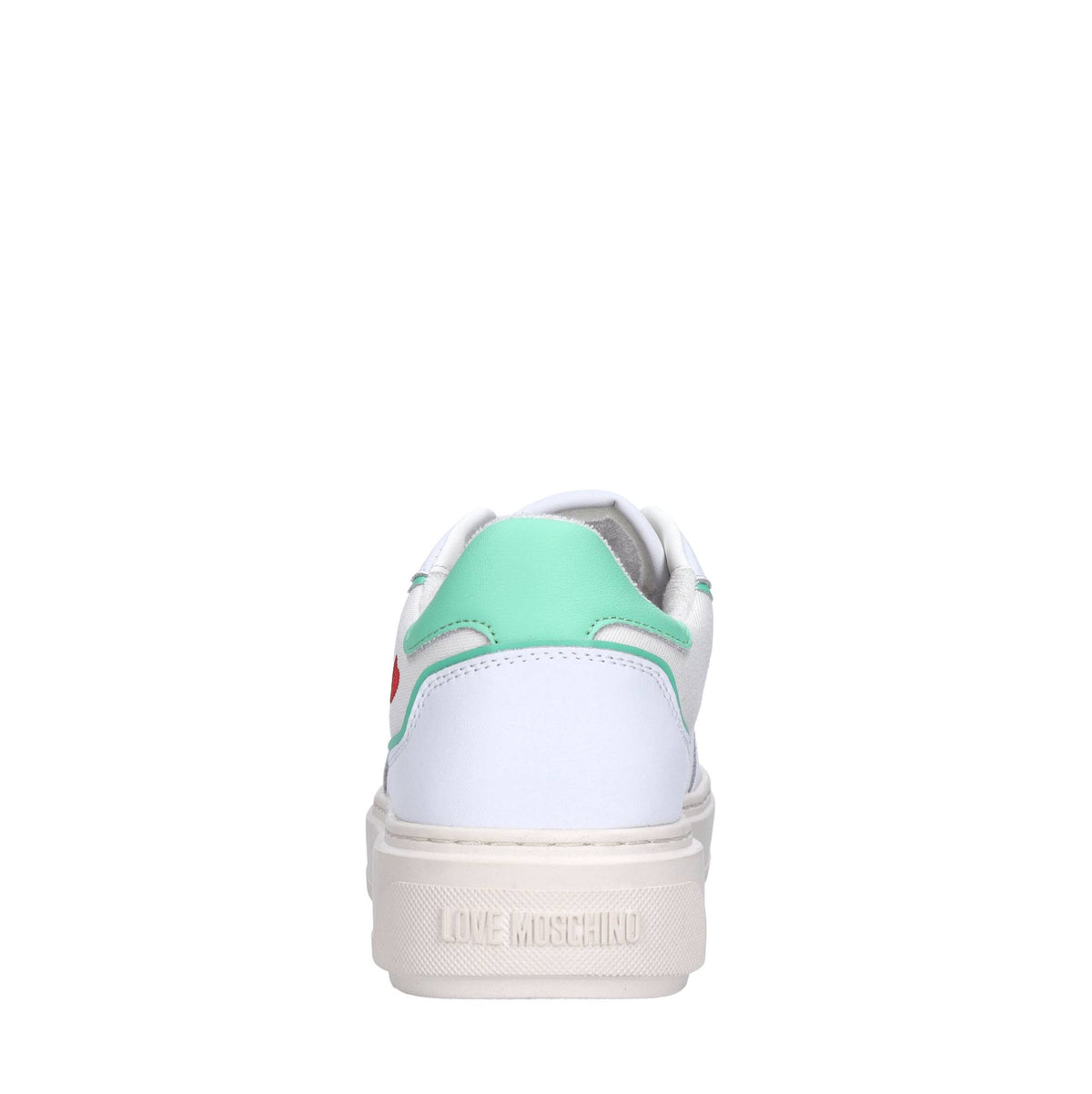 Sneakers in pelle e tessuto 