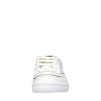 Sneakers in pelle e tessuto 