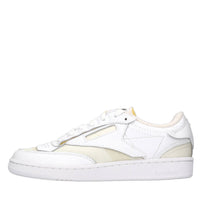 Sneakers in pelle e tessuto 