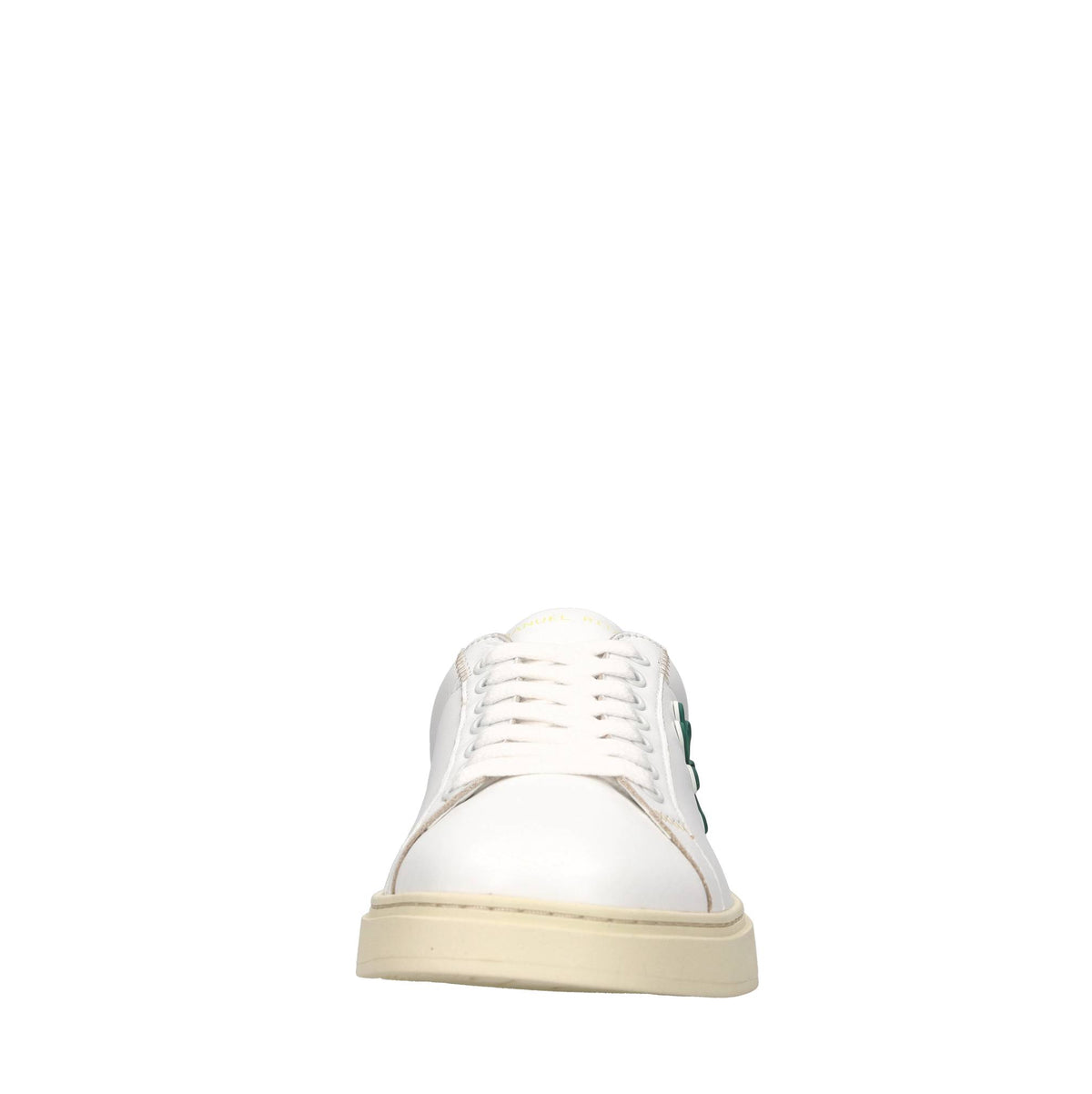 Sneakers in pelle e tessuto 