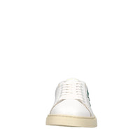 Sneakers in pelle e tessuto 