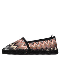 Espadrillas in tessuto zig zag 