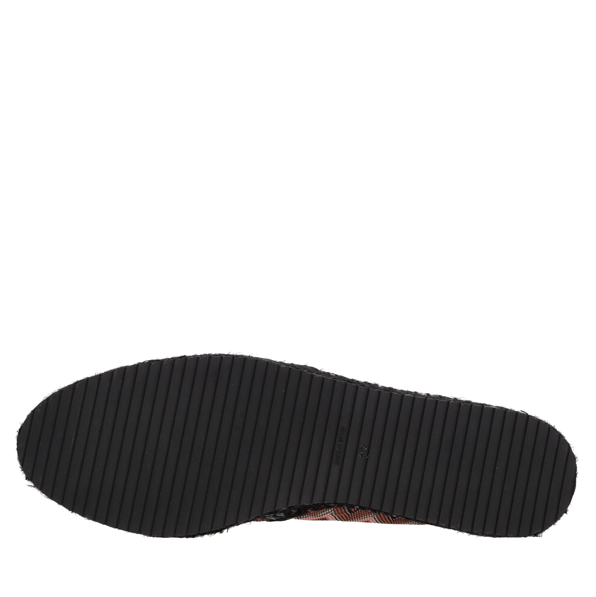 Espadrillas in tessuto zig zag 