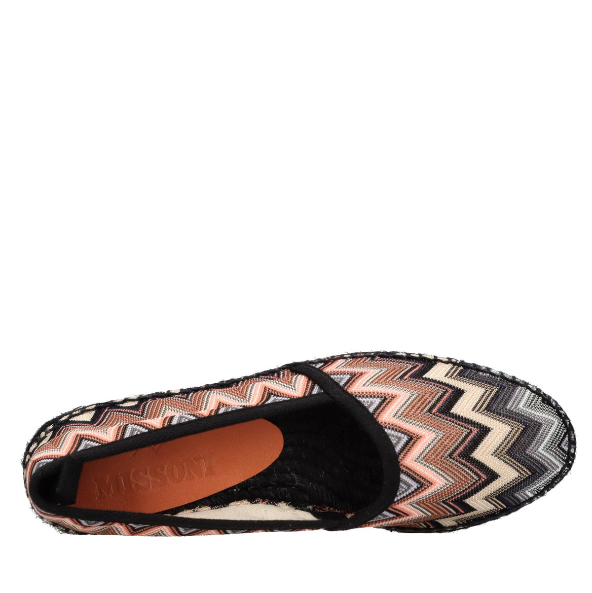 Espadrillas in tessuto zig zag 