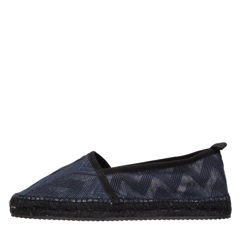 Espadrillas in tessuto zig zag 