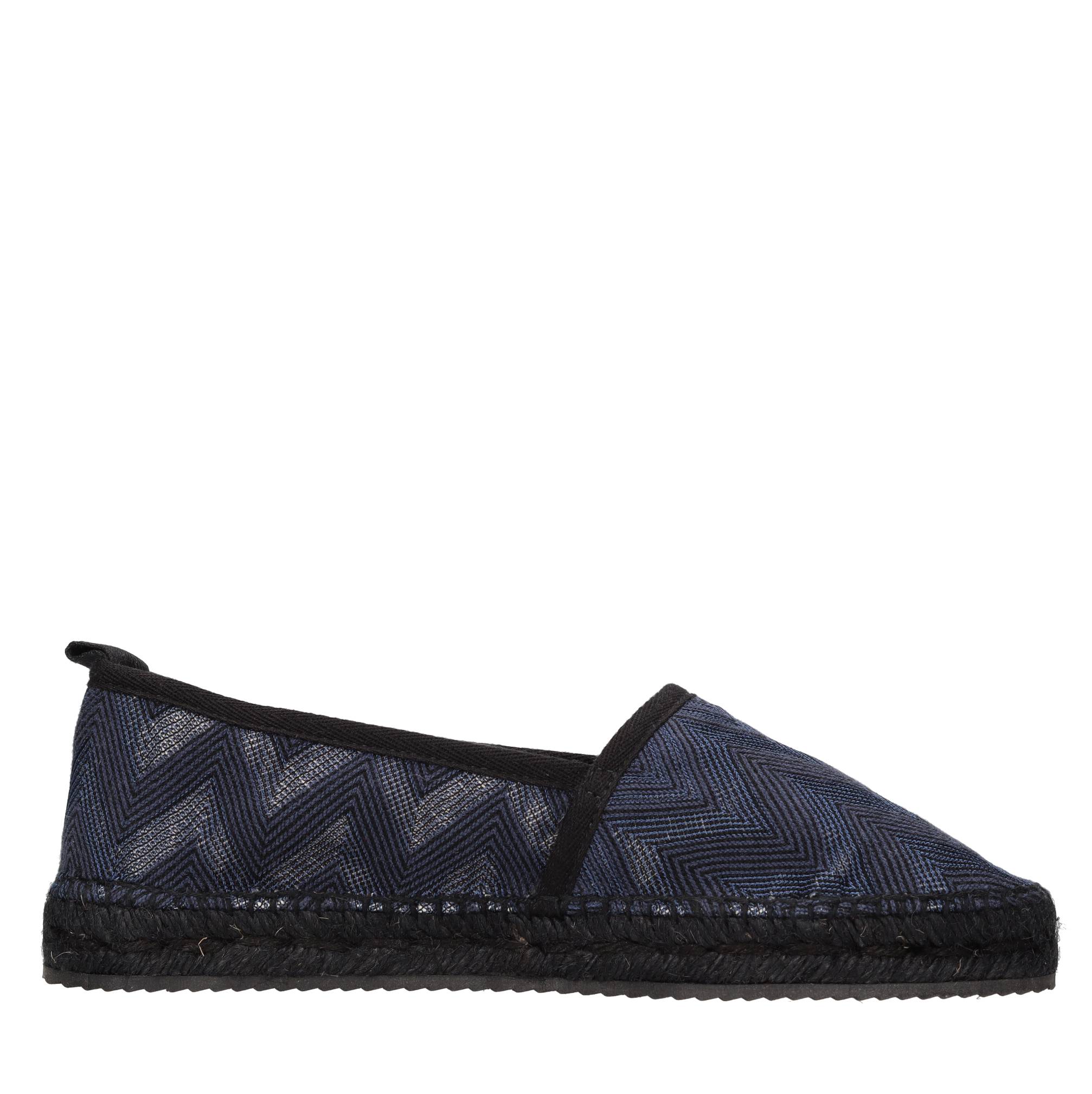 Espadrillas in tessuto zig zag 