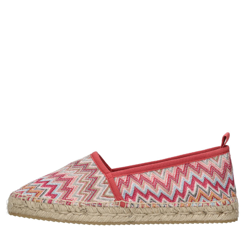 Espadrillas in tessuto zig zag 