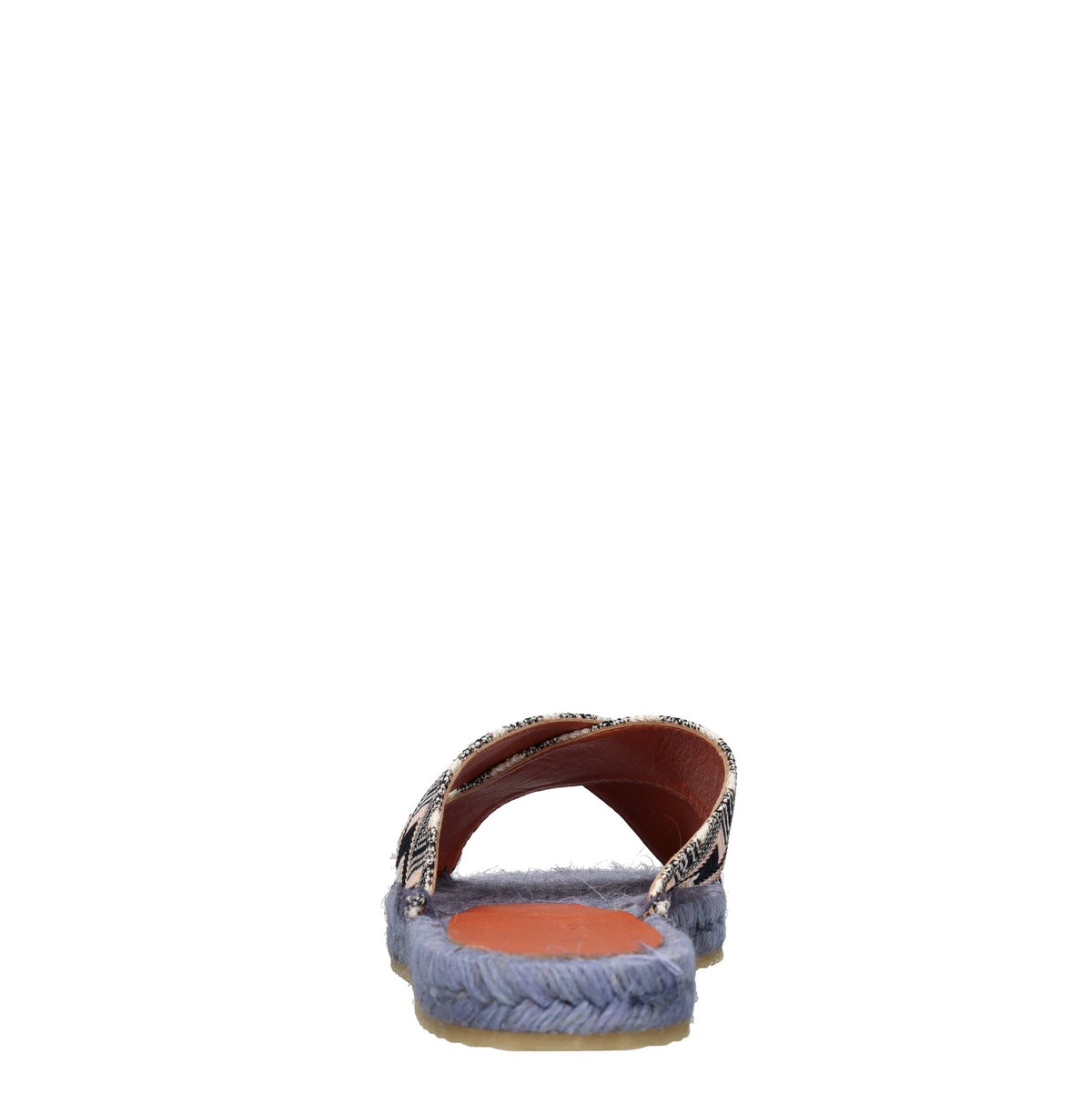 Mules in tessuto zig zag 