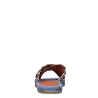 Mules in tessuto zig zag 