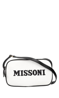 Borsa in pelle con logo 