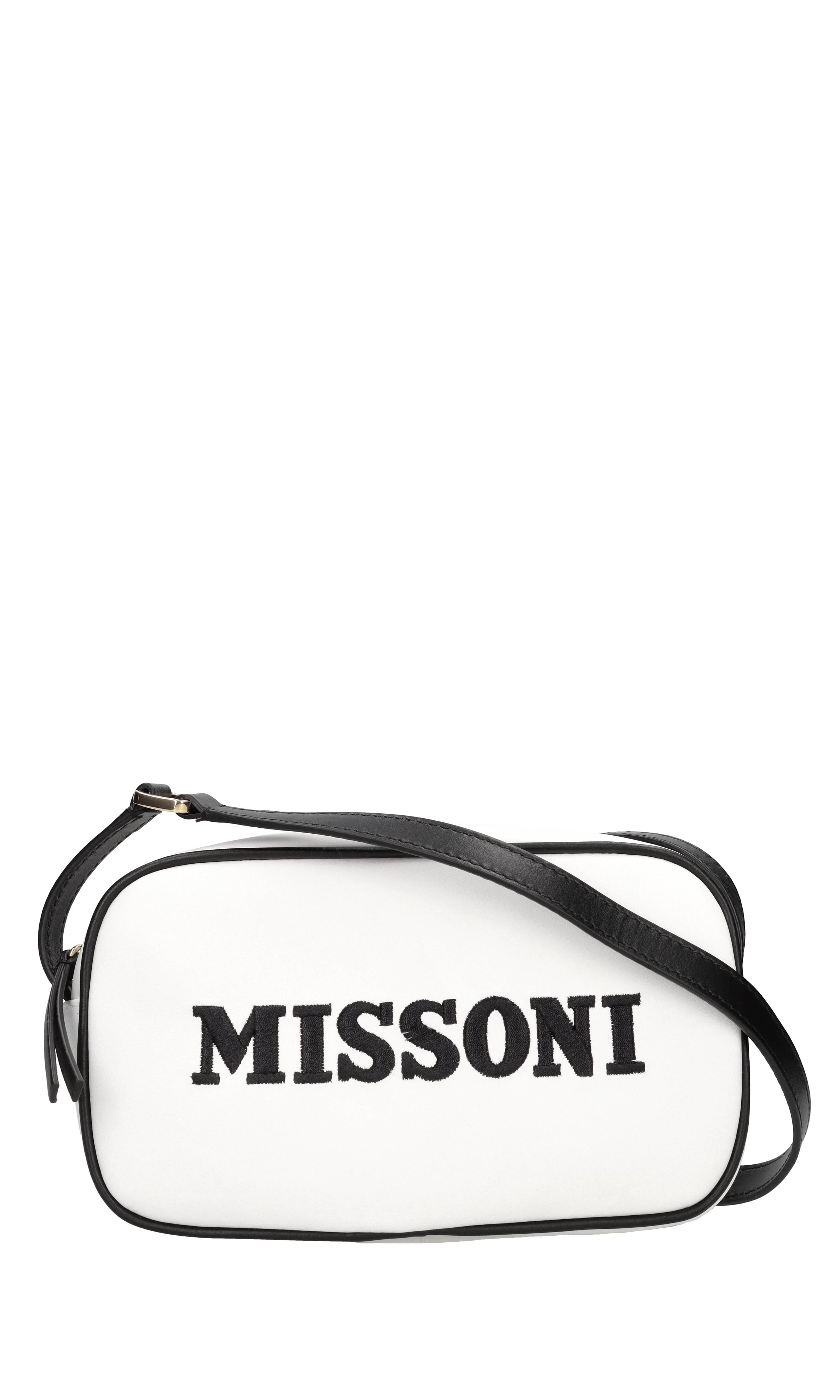 Borsa in pelle con logo 