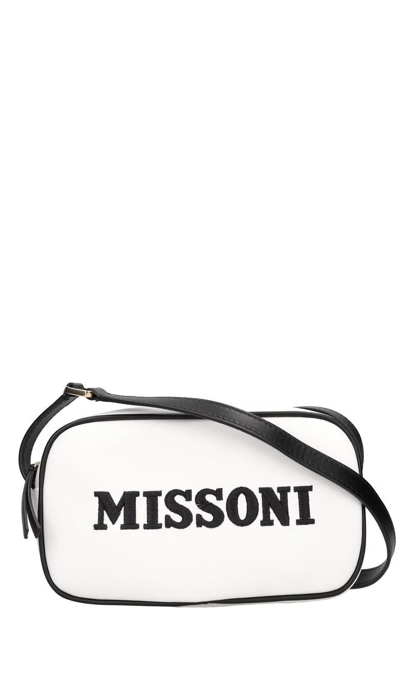 Borsa in pelle con logo 