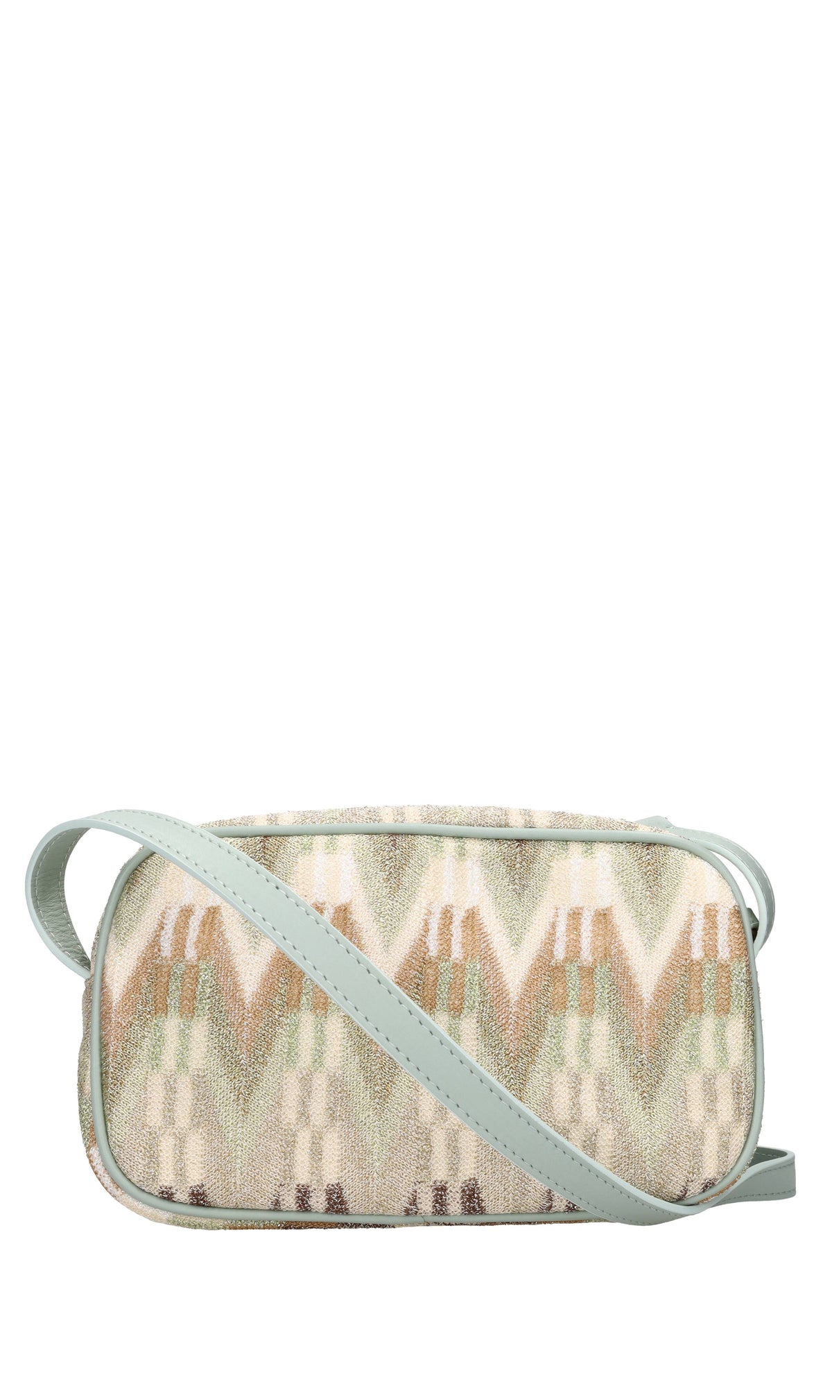 Borsa in tessuto zig zag 