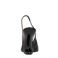 Décolleté slingback in pelle 