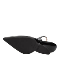 Décolleté slingback in pelle 