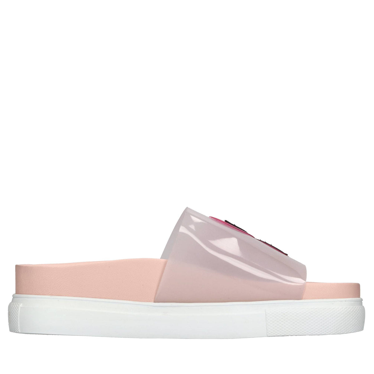Mules in pelle e plexi 
