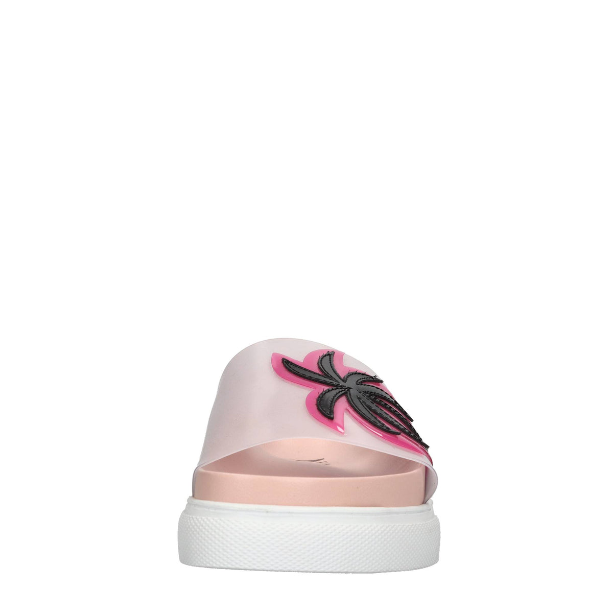 Mules in pelle e plexi 