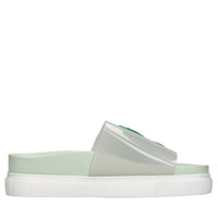 Mules in pelle e plexi 