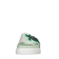 Mules in pelle e plexi 