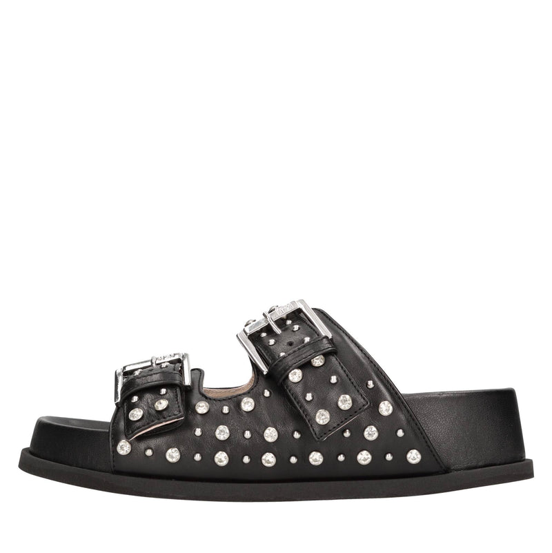 Mules in pelle 