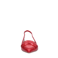 Décolleté slingback in pelle 