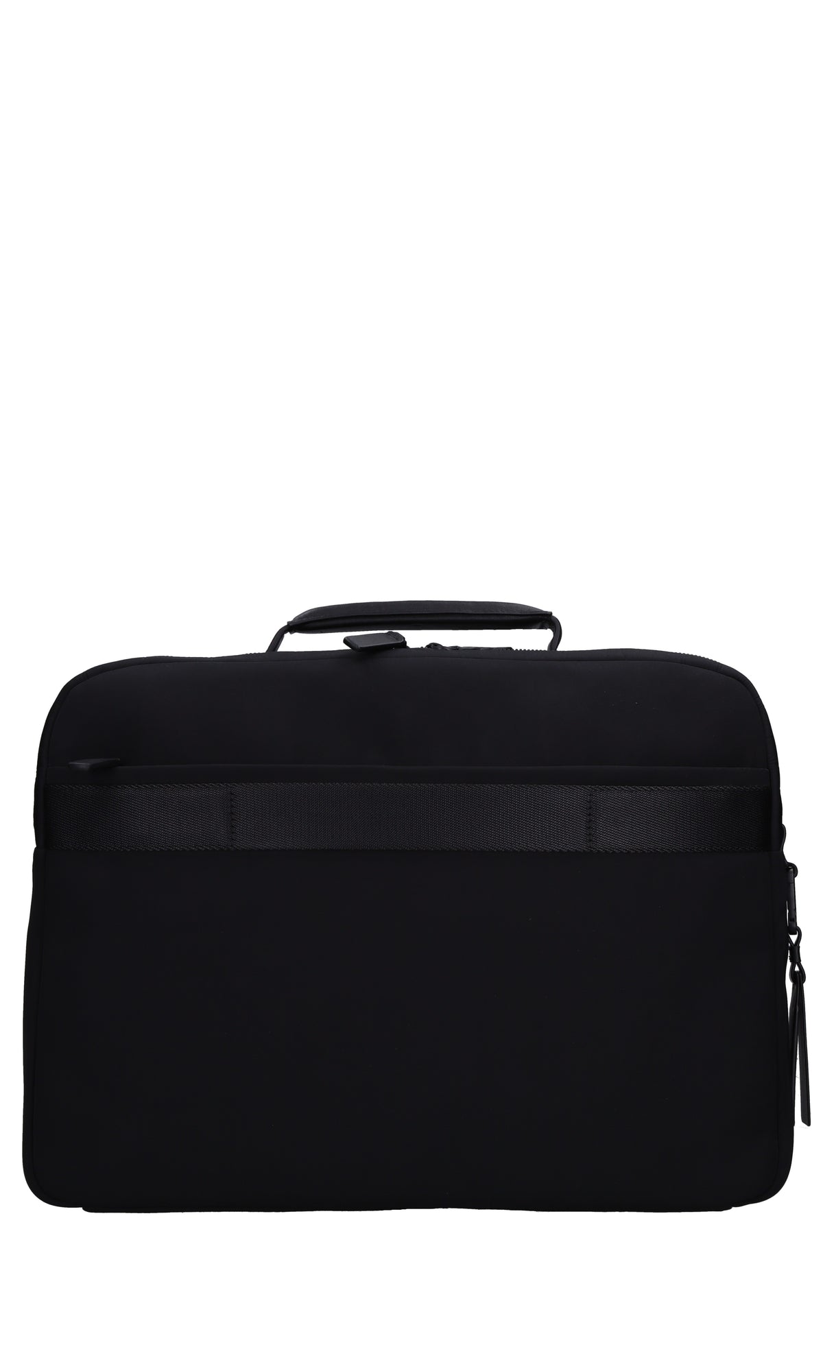 Borsa in pelle e tessuto 