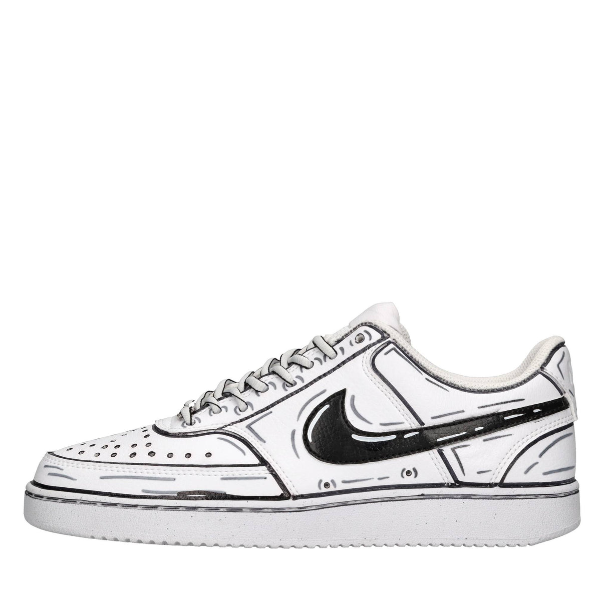 Sneakers in ecopelle e tessuto 