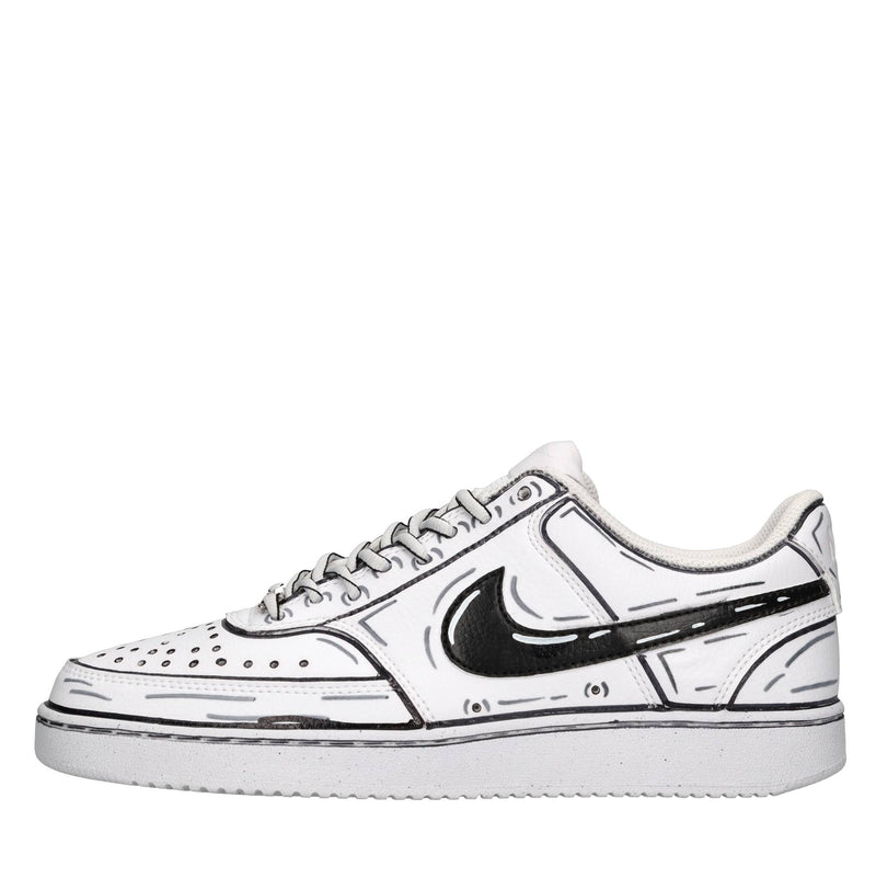 Sneakers in ecopelle e tessuto 