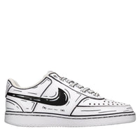 Sneakers in ecopelle e tessuto 
