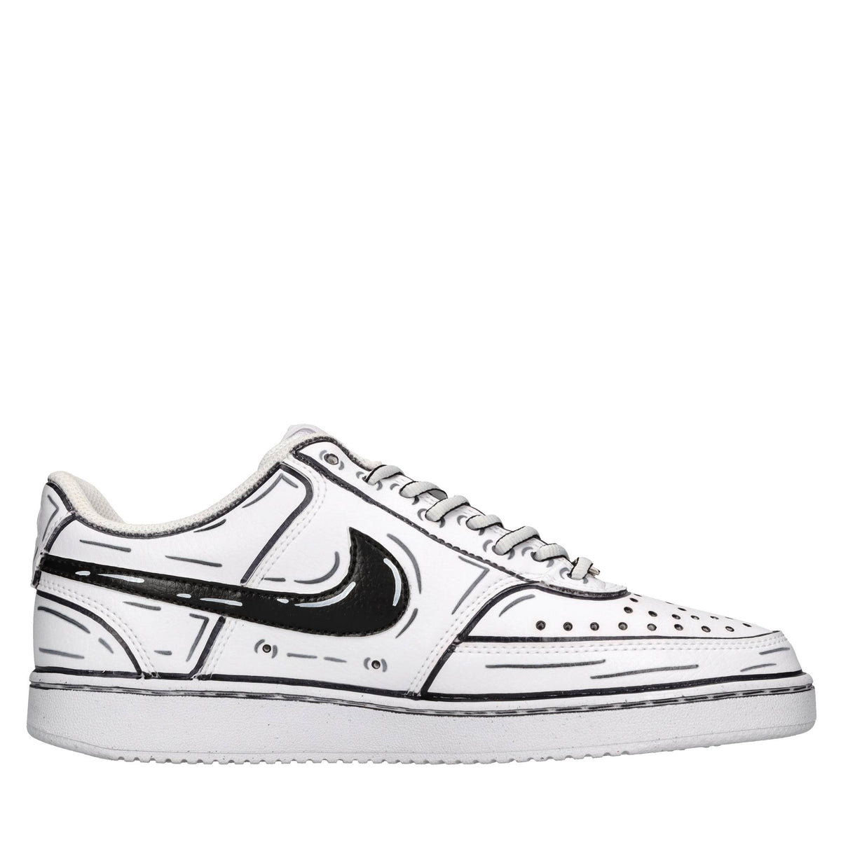 Sneakers in ecopelle e tessuto 