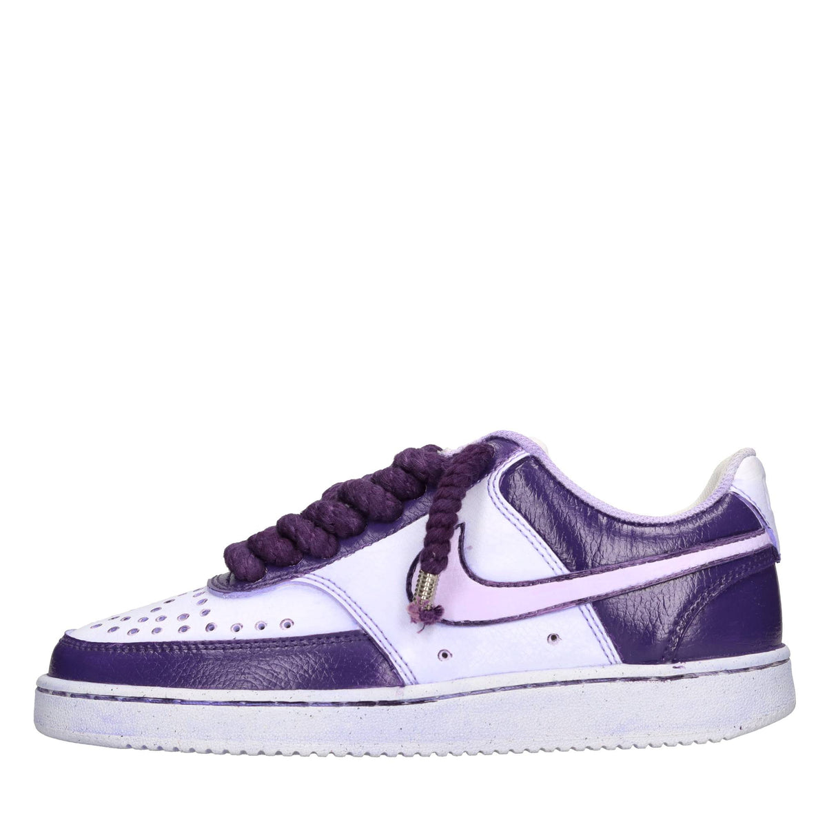 Sneakers in ecopelle e tessuto 