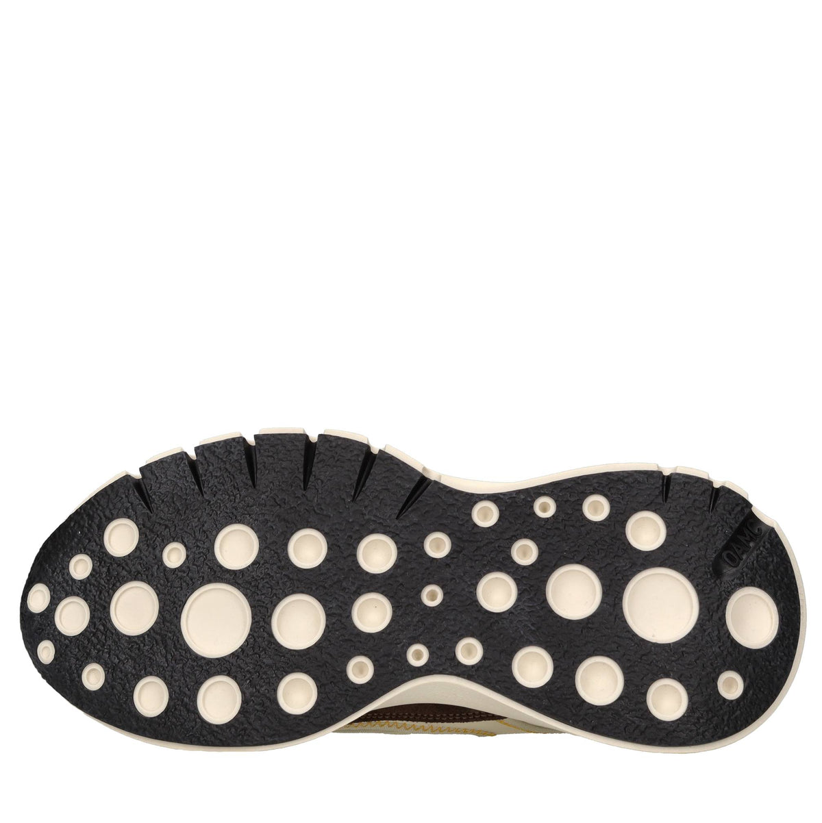 Sneakers in pelle e tessuto 