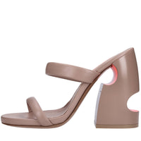 Mules in pelle 