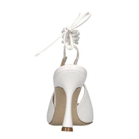 Décolleté slingback in pelle 