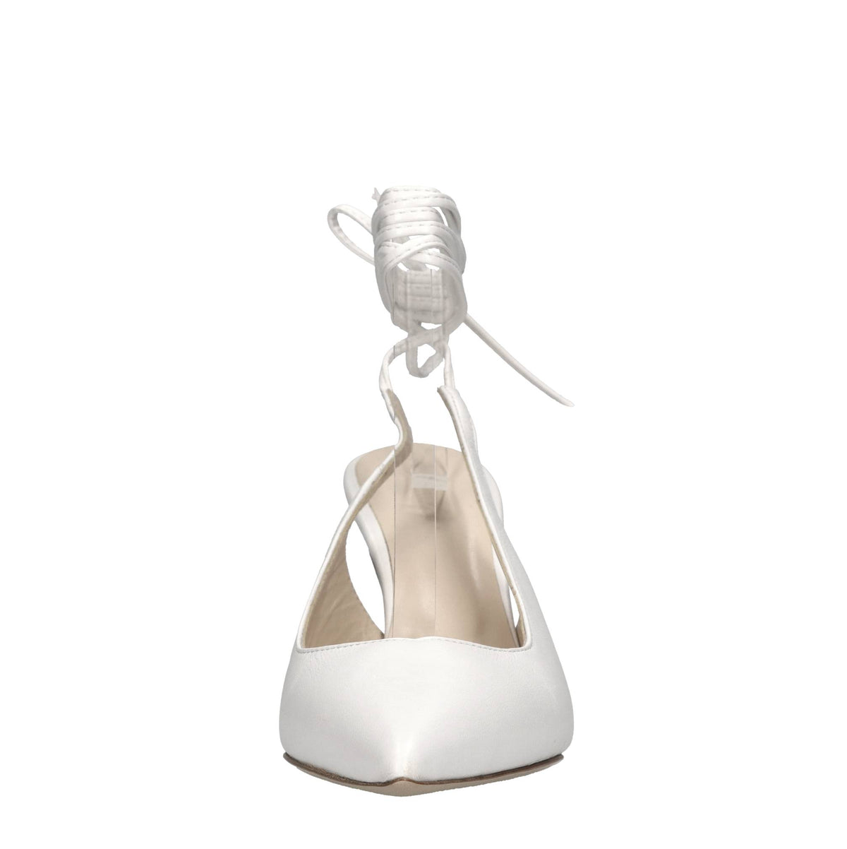 Décolleté slingback in pelle 