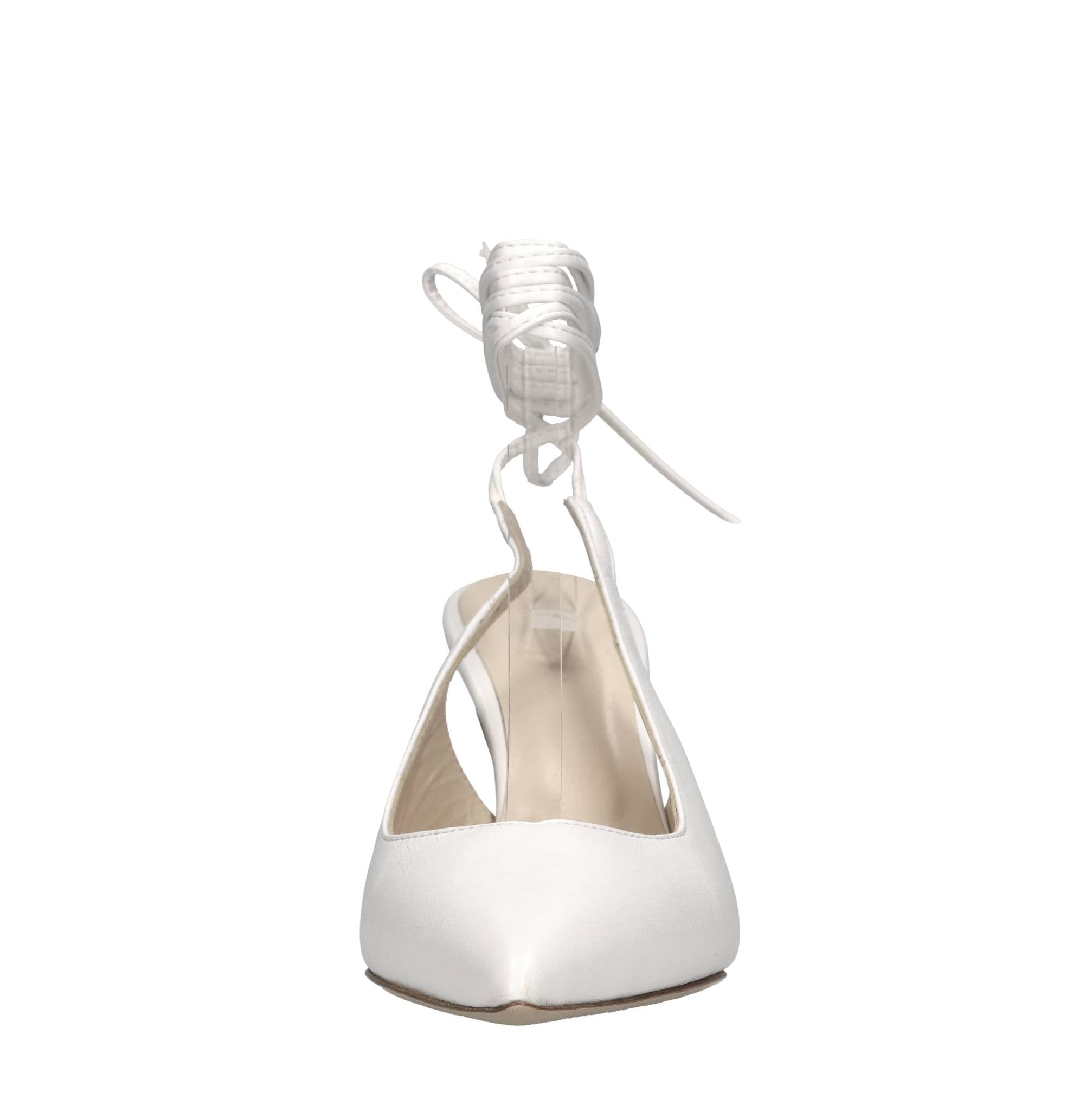 Décolleté slingback in pelle 
