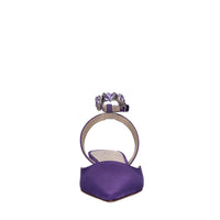 Décolleté slingback in raso 