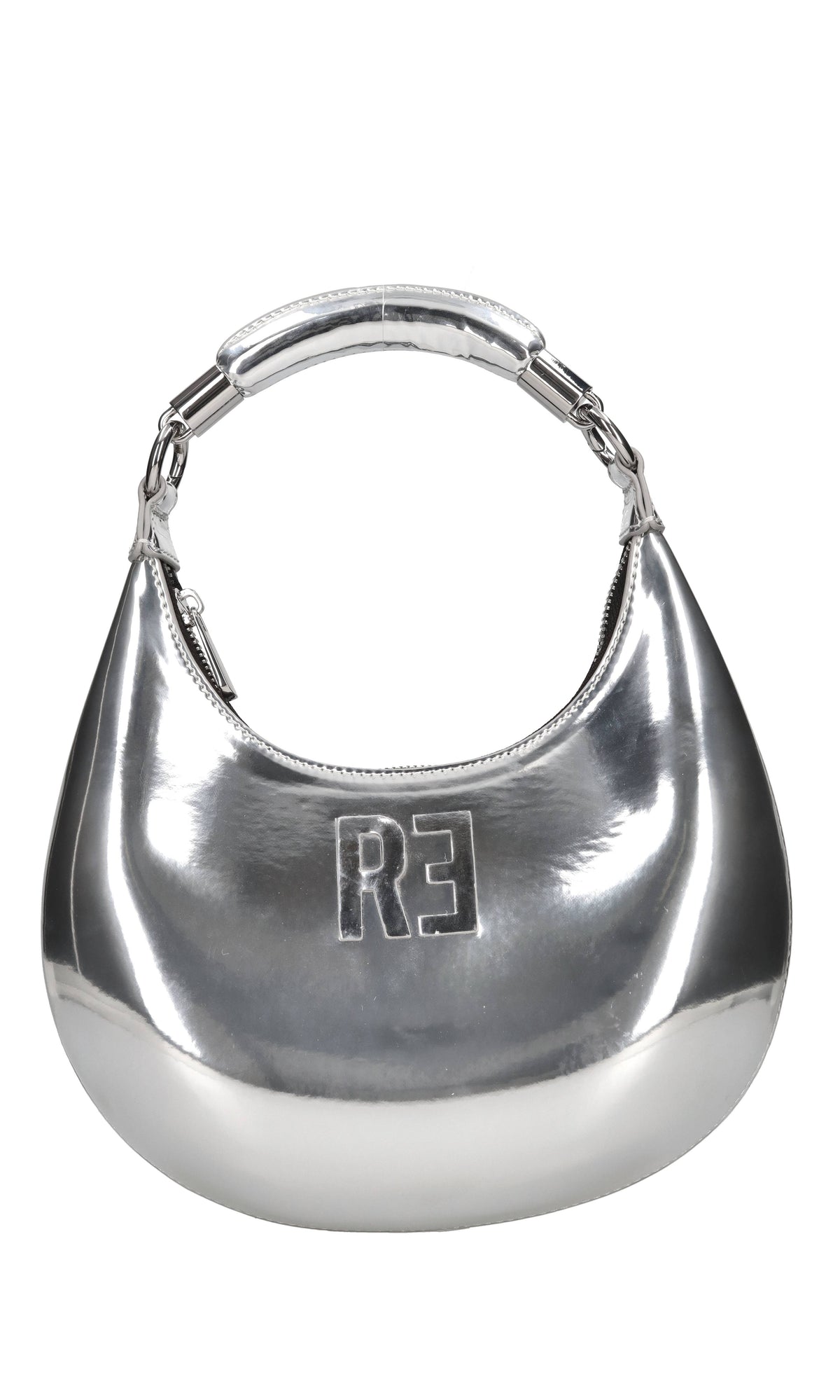 Borsa in pelle specchiata 