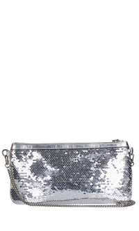 Borsa in ecopelle con pailettes 