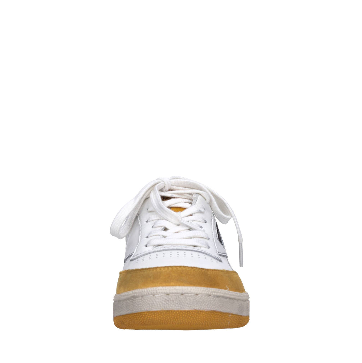 Sneakers in pelle camoscio e tessuto 