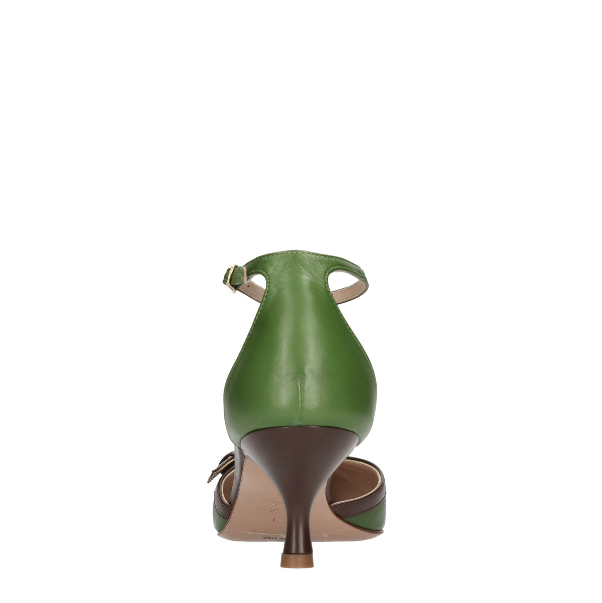 Décolleté slingback in pelle 