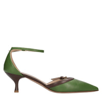 Décolleté slingback in pelle 