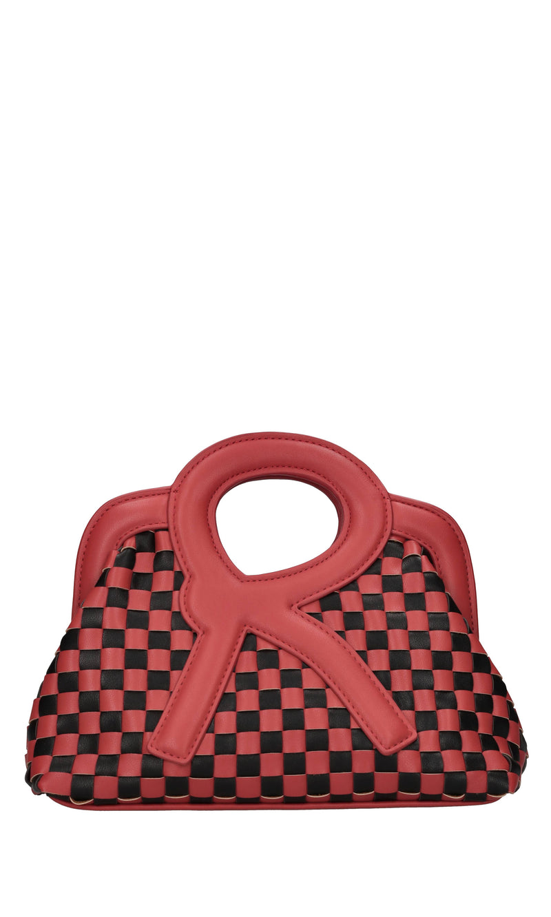 Borsa R Mini Frame Bag in ecopelle 