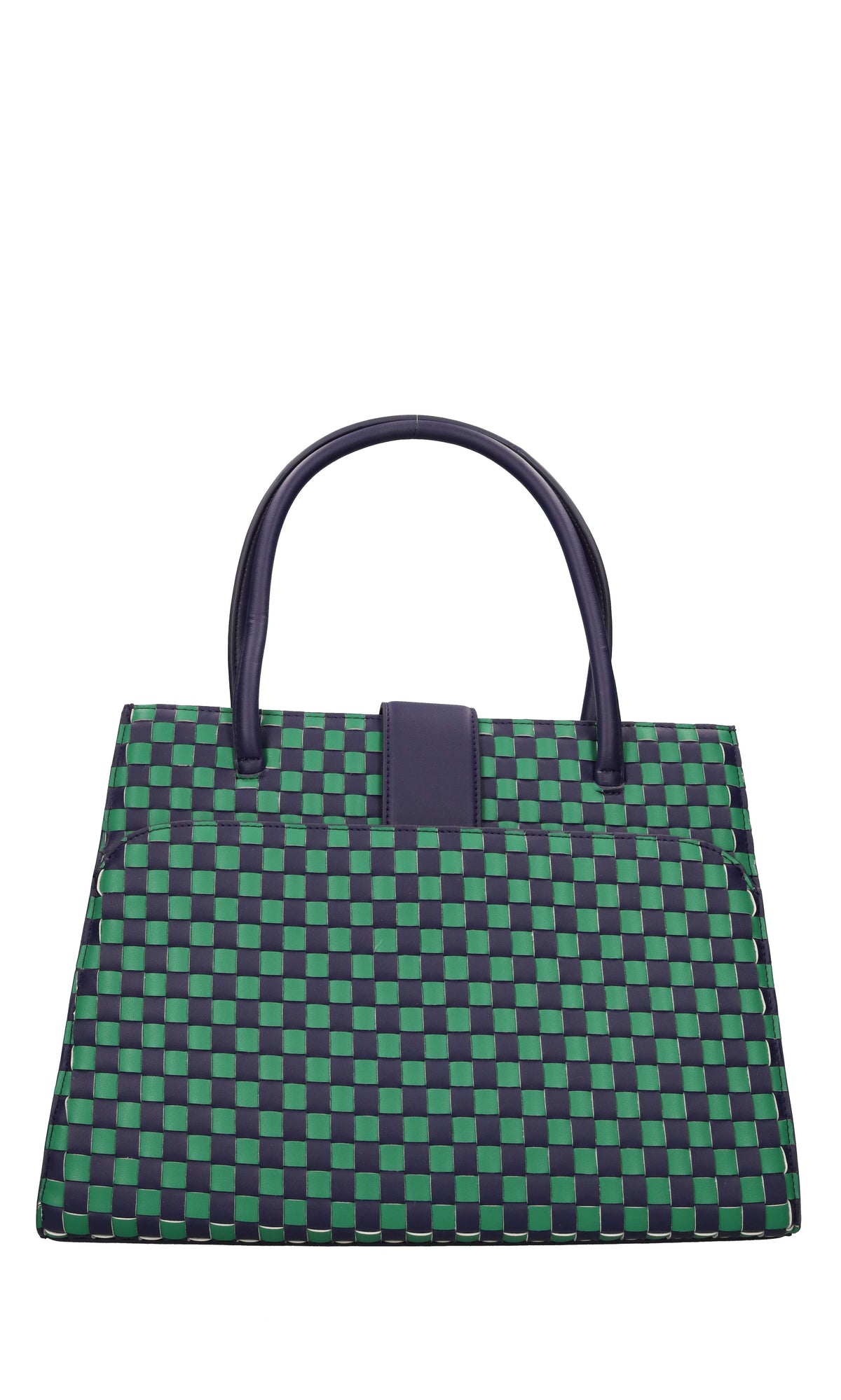 Borsa Peggy Tote in ecopelle intrecciata 