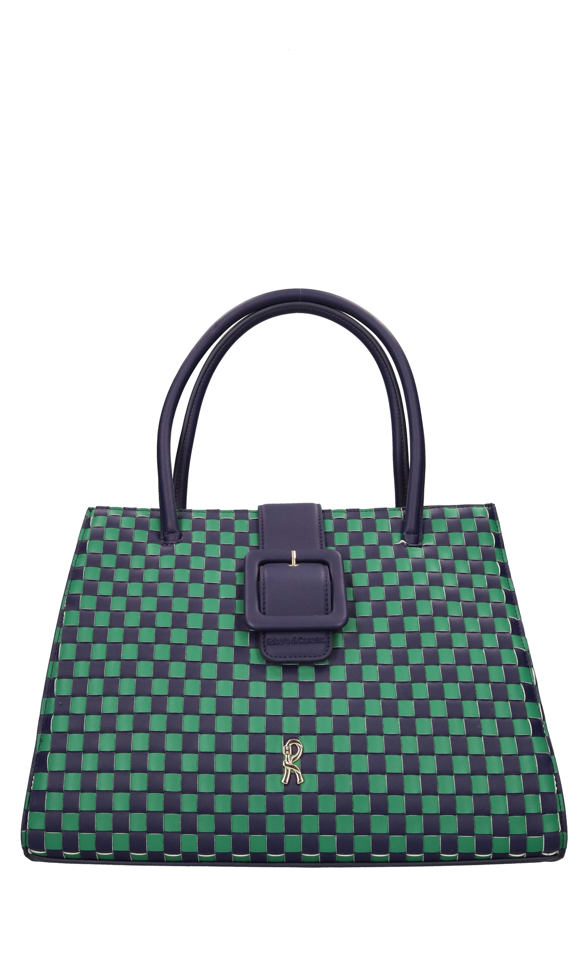 Borsa Peggy Tote in ecopelle intrecciata 