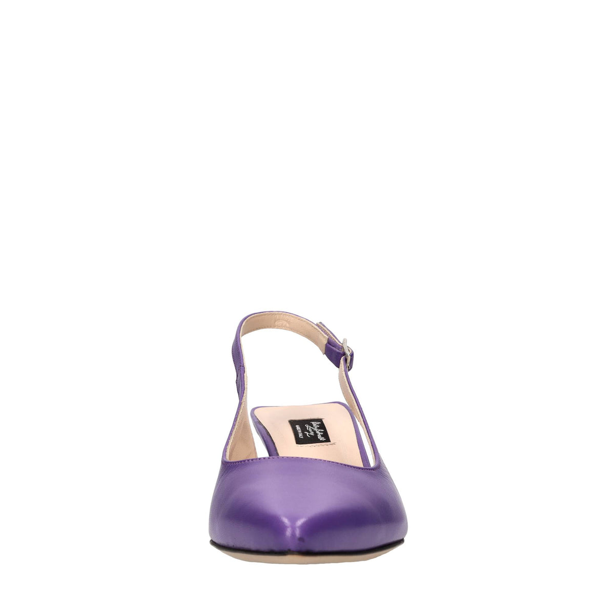 Décolleté slingback in pelle 