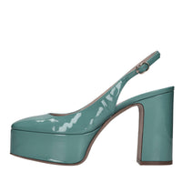 Décolleté slingback in pelle 