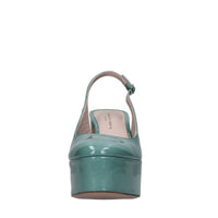 Décolleté slingback in pelle 