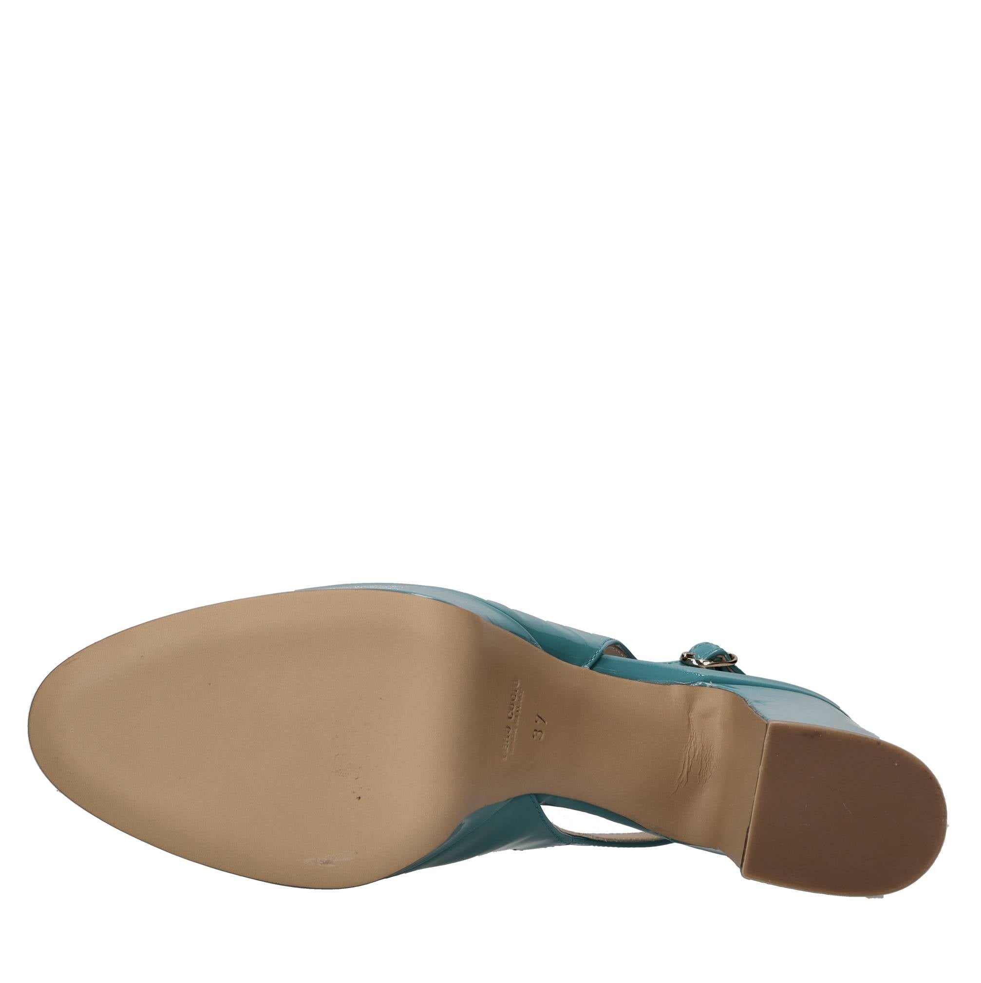 Décolleté slingback in pelle 